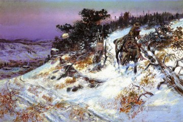 Impresionismo Painting - lobo y castor 1921 Charles Marion Russell Vaquero de Indiana